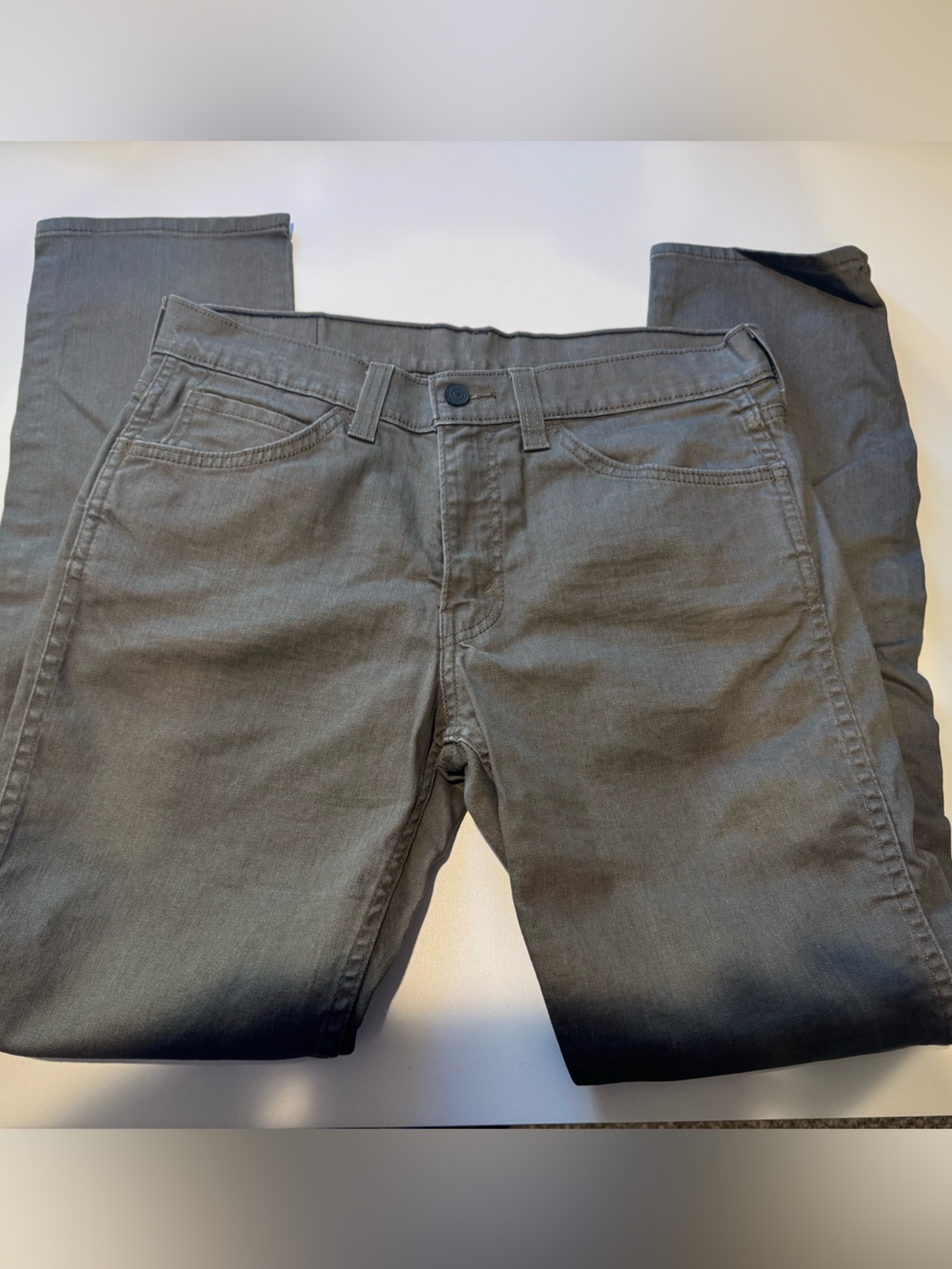 Levi's 511 Slim Fit Jeans Olive Brown Taupe Grey Mens W32 L32 Neutral casual